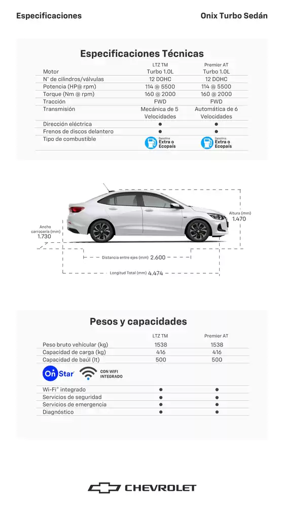 Onix Turbo Sedán 
