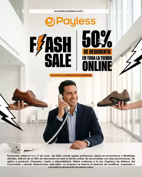 Catálogo Payless | Flash Sale | 2026-06-17T00:00:00.000Z - 2026-06-17T00:00:00.000Z