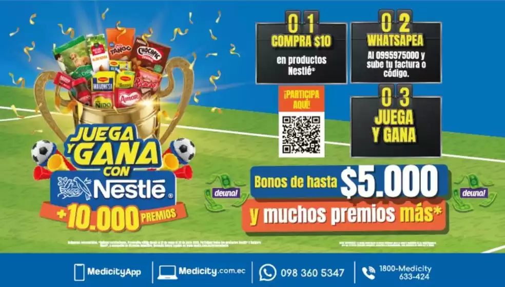 Catálogo Farmacias Medicity | Juega y gana con nestle | 2026-06-17T00:00:00.000Z - 2026-06-30T00:00:00.000Z