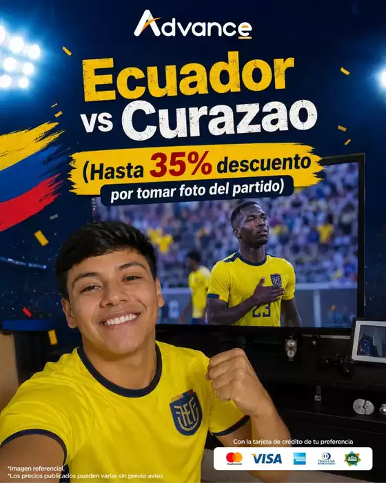 Catálogo Advance | Hasta 35% descuento por tomar foto del partido  | 2026-06-18T00:00:00.000Z - 2026-06-30T00:00:00.000Z