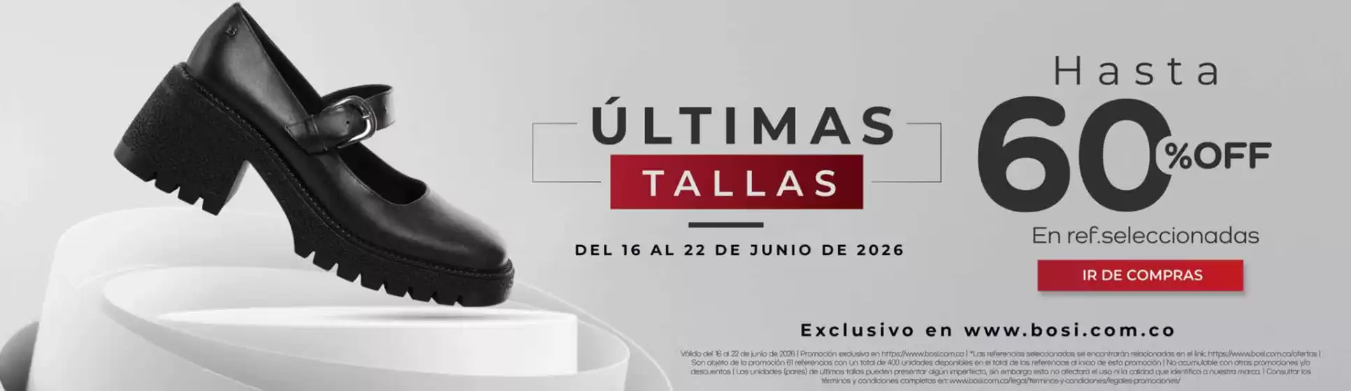 Catálogo Bosi | Ultimas Tallas | 2026-06-18T00:00:00.000Z - 2026-06-22T00:00:00.000Z