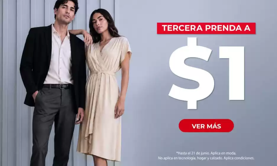Catálogo Moda RM | Tercera prenda a $1 | 2026-06-19T00:00:00.000Z - 2026-06-21T00:00:00.000Z