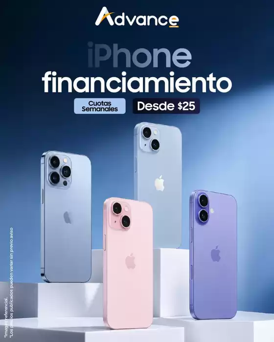 Catálogo Advance en Lomas De Sargentillo | Iphone financiamiento | 2026-06-24T00:00:00.000Z - 2026-07-24T00:00:00.000Z