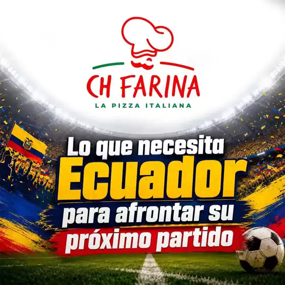 Catálogo Ch Farina en Pelileo | Lo ue necesita ecuador para afrontar su proximo partido | 2026-06-26T00:00:00.000Z - 2026-07-31T00:00:00.000Z