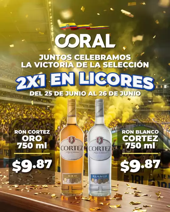 Catálogo Coral Hipermercados | 2x1 en licores  | 2026-06-26T00:00:00.000Z - 2026-06-26T00:00:00.000Z