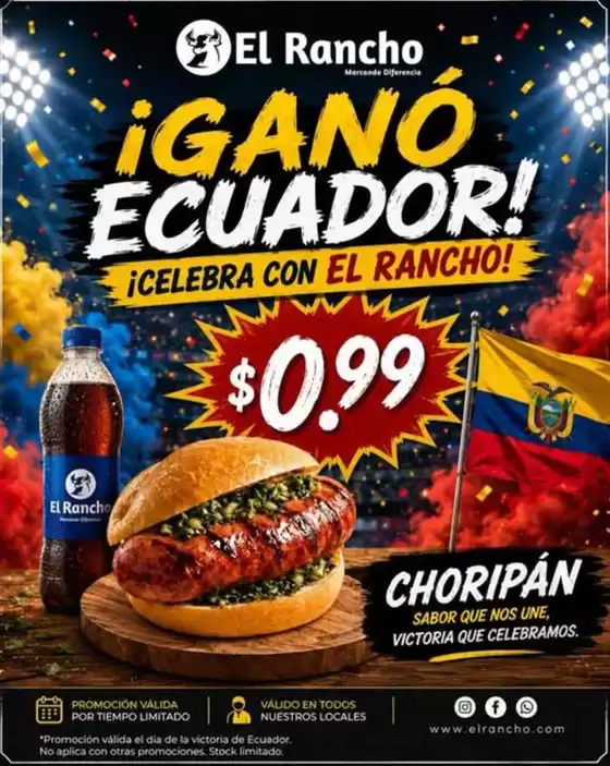 Catálogo Supermercado El Rancho | Gano ecuador! | 2026-06-29T00:00:00.000Z - 2026-07-31T00:00:00.000Z