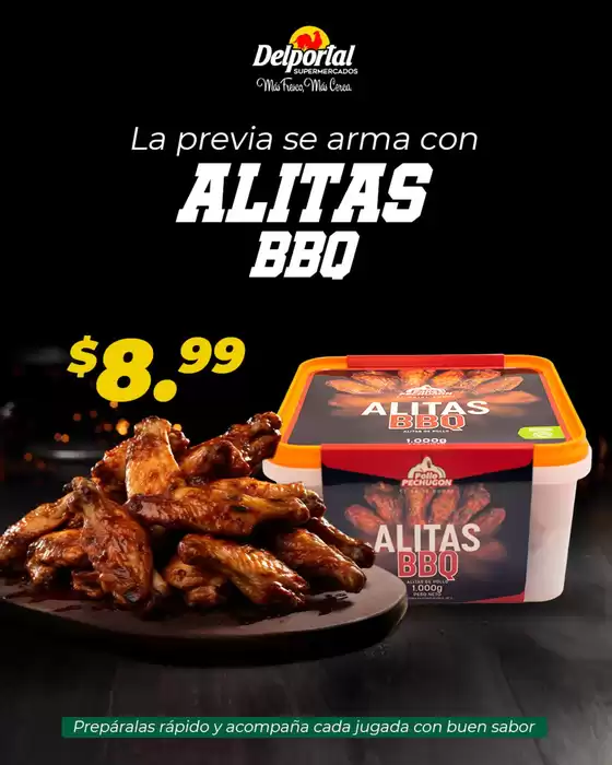 Catálogo Supermercados Delportal | La previa se arma con alitas BBQ  | 2026-06-29T00:00:00.000Z - 2026-07-25T00:00:00.000Z