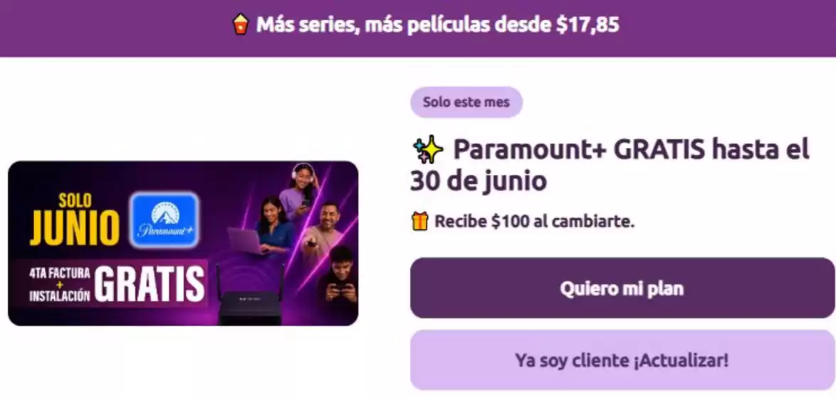 Catálogo Xtrim en Duran | Paramount + gratis  | 2026-06-29T00:00:00.000Z - 2026-06-30T00:00:00.000Z