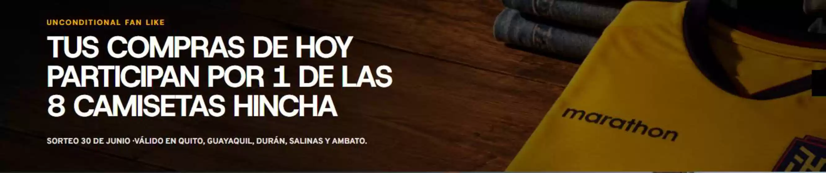Catálogo Lee | Tus compras de hoy participan por 1 de las 8 camisetas hincha  | 2026-06-30T00:00:00.000Z - 2026-06-30T00:00:00.000Z