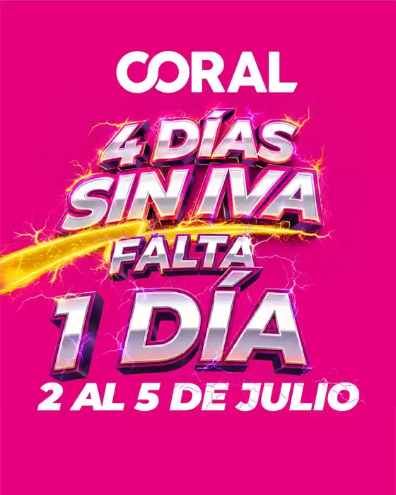 Catálogo Coral Hipermercados en Pichincha | 4 dias sin iva falta 1 dia | 2026-07-01T00:00:00.000Z - 2026-07-05T00:00:00.000Z