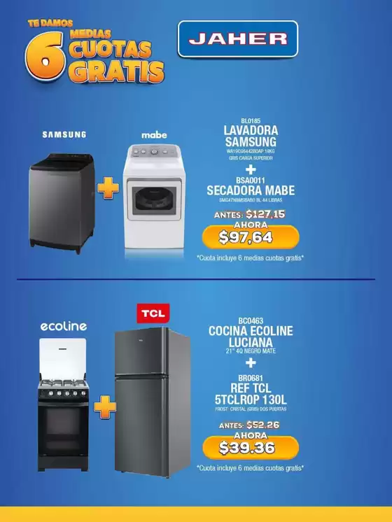 Catálogo Jaher en Colta | Ofertas especiales para ti | 2026-07-02T00:00:00.000Z - 2026-07-16T00:00:00.000Z
