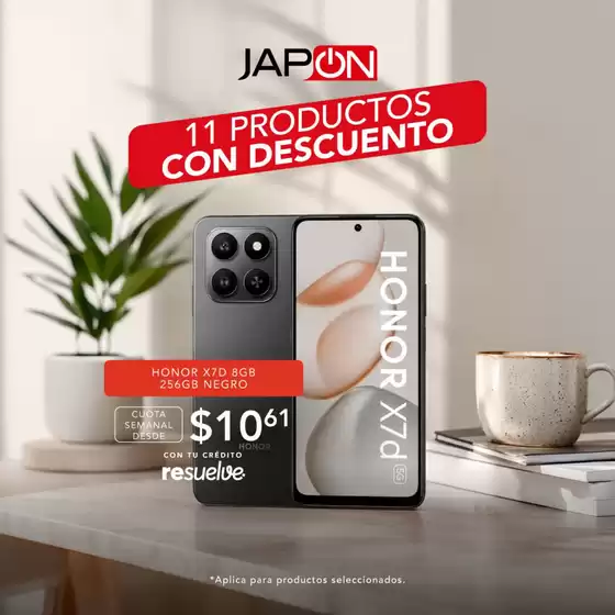 Catálogo Almacenes Japón | 11 productos con descuento | 2026-07-03T00:00:00.000Z - 2026-07-25T00:00:00.000Z