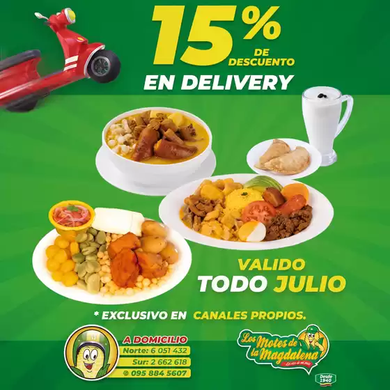 Catálogo Los Motes de la Magdalena en Ambato | 15%de descuento en delivery | 2026-07-03T00:00:00.000Z - 2026-07-31T00:00:00.000Z