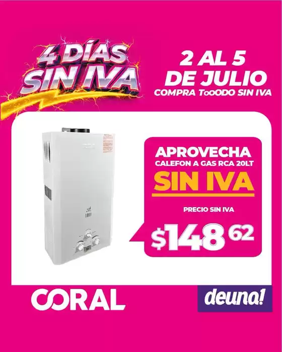 Catálogo Coral Hipermercados en Guachapala | Promociones actuales | 2026-07-02T00:00:00.000Z - 2026-07-05T00:00:00.000Z