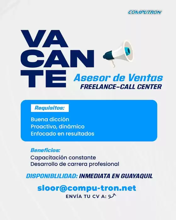 Catálogo Computron | Excelente oferta para cazadores de gangas | 2026-07-04T00:00:00.000Z - 2026-07-18T00:00:00.000Z