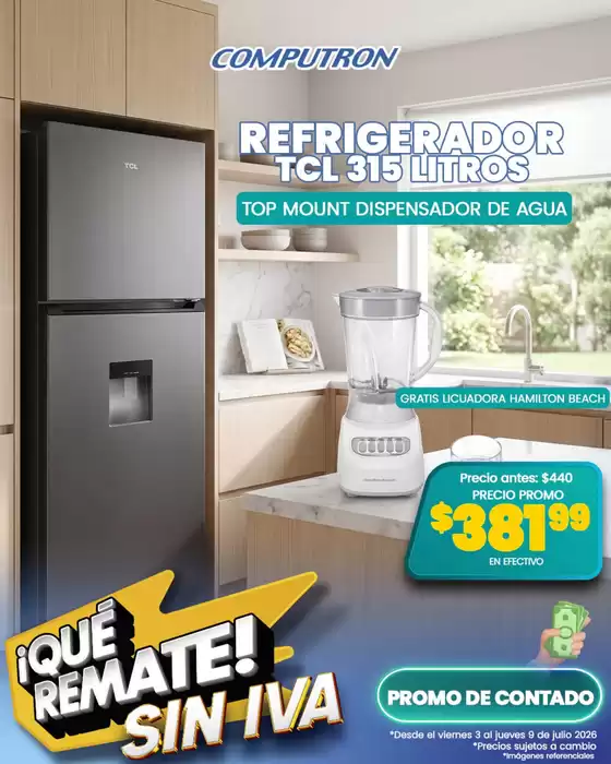 Catálogo Computron | Refrigerador Tcl | 2026-07-06T00:00:00.000Z - 2026-07-09T00:00:00.000Z