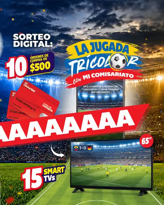 Catálogo Mi Comisariato | La jugada tricolor con mi comisariato | 2026-07-09T00:00:00.000Z - 2026-07-31T00:00:00.000Z