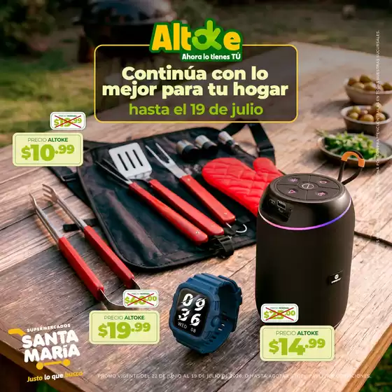 Catálogo Santa Maria | Continua con lo mejor para tu hogar | 2026-07-10T00:00:00.000Z - 2026-07-19T00:00:00.000Z