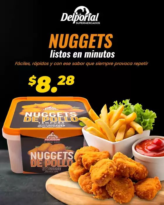 Catálogo Supermercados Delportal en Flavio Alfaro | Nuggets | 2026-07-14T00:00:00.000Z - 2026-07-31T00:00:00.000Z