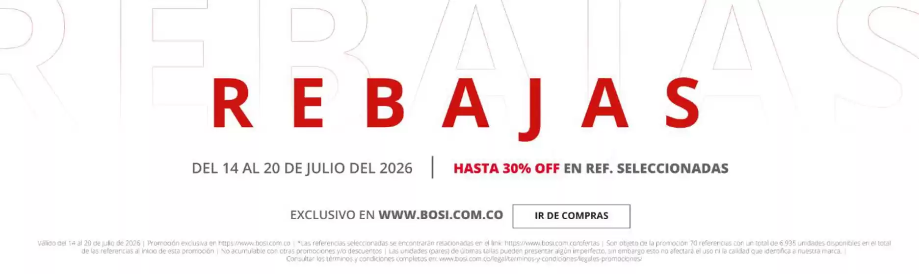 Catálogo Bosi | Rebajas | 2026-07-15T00:00:00.000Z - 2026-07-20T00:00:00.000Z