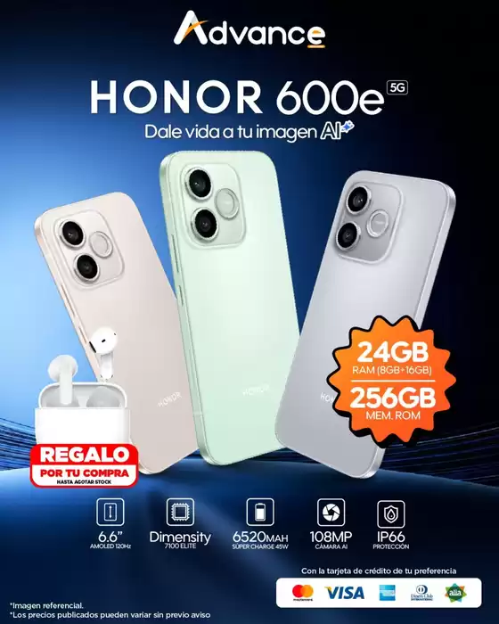 Catálogo Advance en La Libertad | Honor | 2026-07-17T00:00:00.000Z - 2026-07-31T00:00:00.000Z