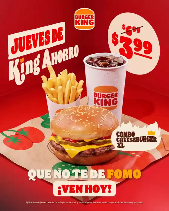 Catálogo Burger King | King Ahorro  | 2026-07-17T00:00:00.000Z - 2026-07-31T00:00:00.000Z