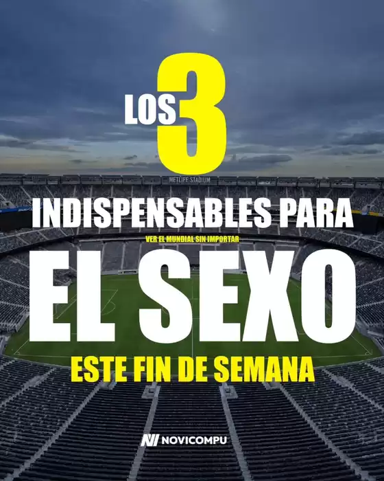 Catálogo Novicompu en La Libertad | Ver el mundial sin importar | 2026-07-17T00:00:00.000Z - 2026-07-31T00:00:00.000Z