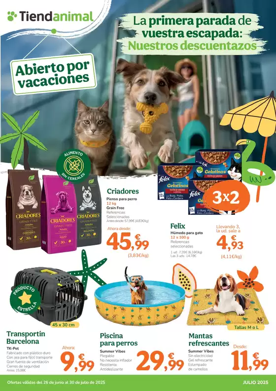 Catálogo Tiendanimal en Barrika | La primera parada de vuestra escapada: Nuestros descuentazos | 2025-06-26T00:00:00.000Z - 2025-07-30T00:00:00.000Z