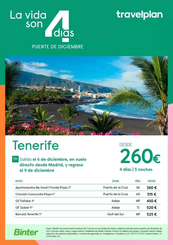 Travelplan Tenerife