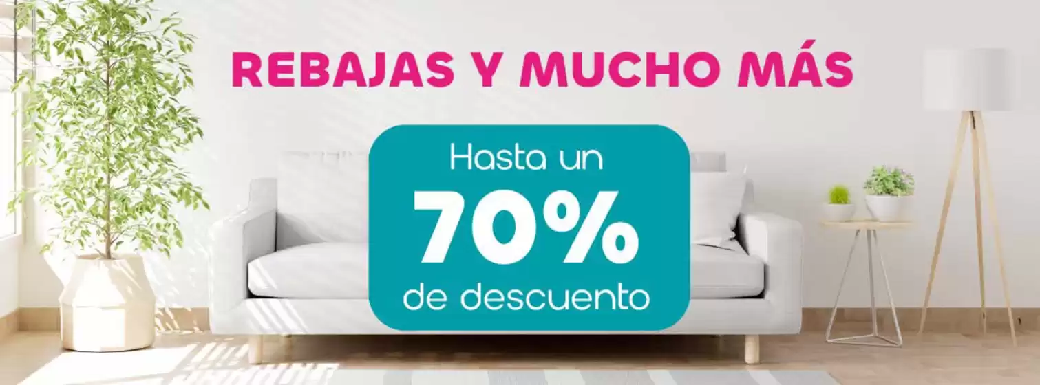 Hasta un 70% de descuento