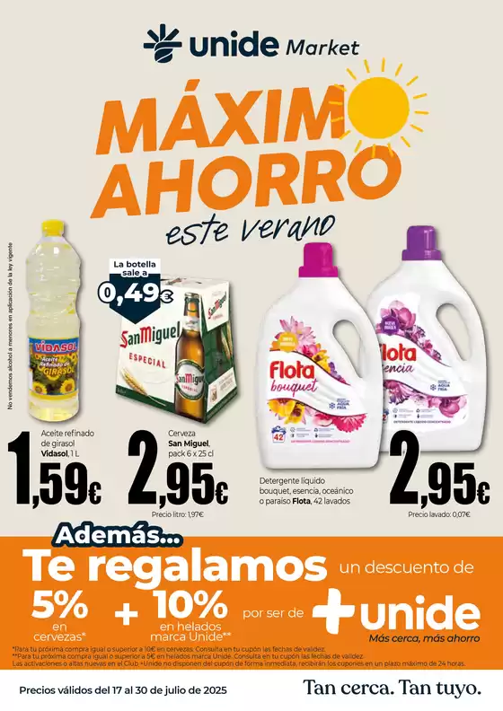 Catálogo Unide Market en Guancha | Máximo Ahorro UNIDE Market Canarias | 2025-07-17T00:00:00.000Z - 2025-07-30T00:00:00.000Z