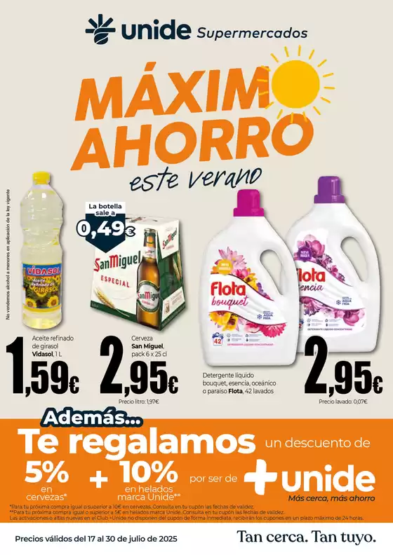 Catálogo Unide Supermercados en Guancha | Máximo Ahorro UNIDE Supermercados Canarias | 2025-07-17T00:00:00.000Z - 2025-07-30T00:00:00.000Z