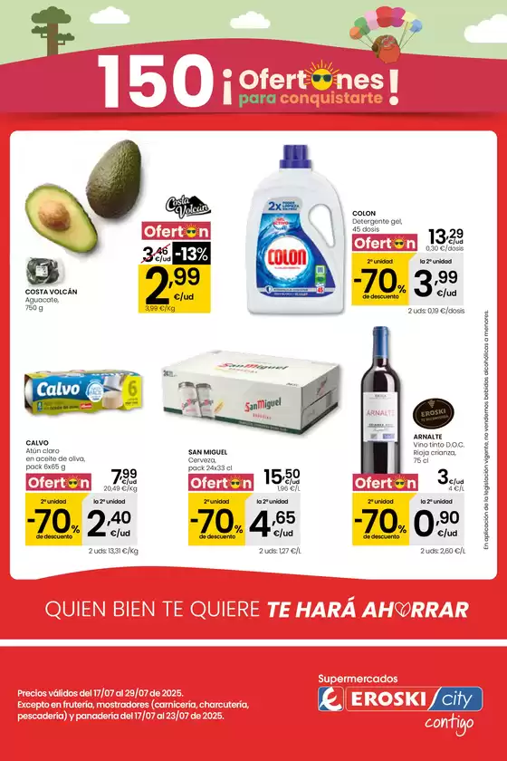 Catálogo Eroski en Huesca | ¡OFERTONES para conquistarte! EROSKI CITY | 2025-07-17T00:00:00.000Z - 2025-07-29T00:00:00.000Z