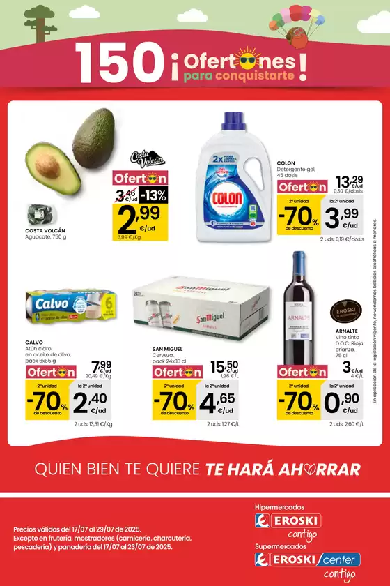 Catálogo Eroski en Málaga | ¡OFERTONES para conquistarte! EROSKI | 2025-07-17T00:00:00.000Z - 2025-07-29T00:00:00.000Z