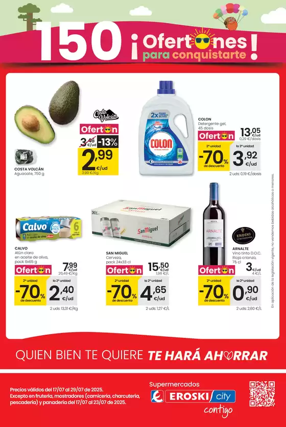 Catálogo Eroski en Palma de Mallorca | ¡OFERTONES para conquistarte! City Baleares | 2025-07-17T00:00:00.000Z - 2025-07-29T00:00:00.000Z