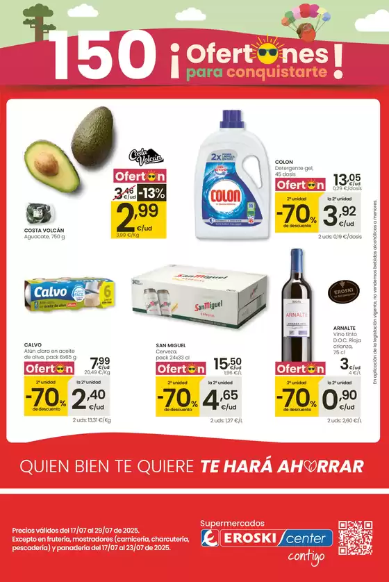 Catálogo Eroski en Sant Josep de sa Talaia | ¡OFERTONES para conquistarte! Mercat | 2025-07-17T00:00:00.000Z - 2025-07-29T00:00:00.000Z