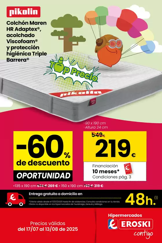 Catálogo Eroski en Lazkao | Top Precio | 2025-07-17T00:00:00.000Z - 2025-08-13T00:00:00.000Z