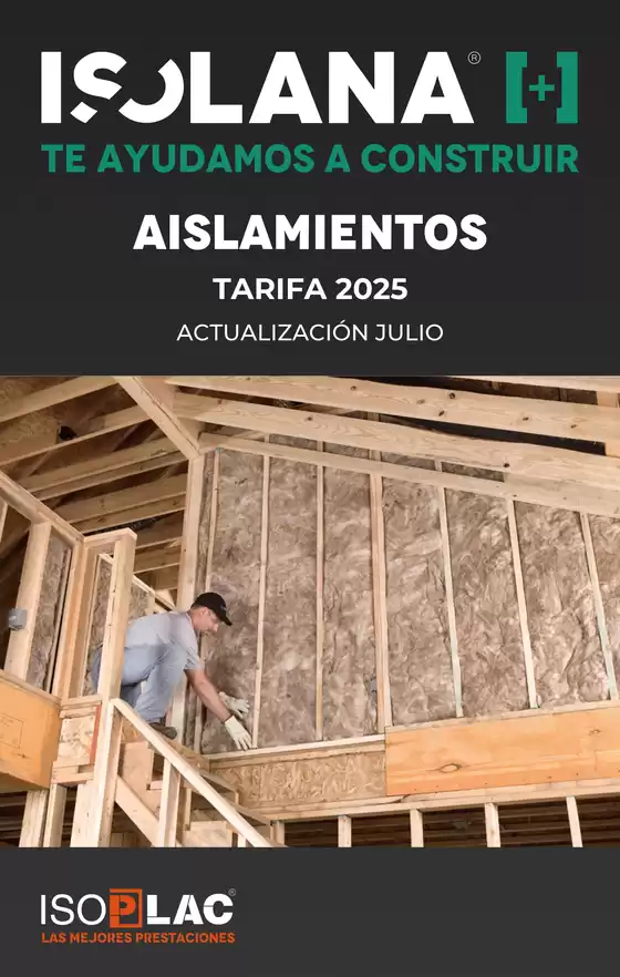 Catálogo Isolana en Mataró | AISLAMIENTOS – TARIFA ISOLANA | 2025-07-16T00:00:00.000Z - 2025-07-31T00:00:00.000Z