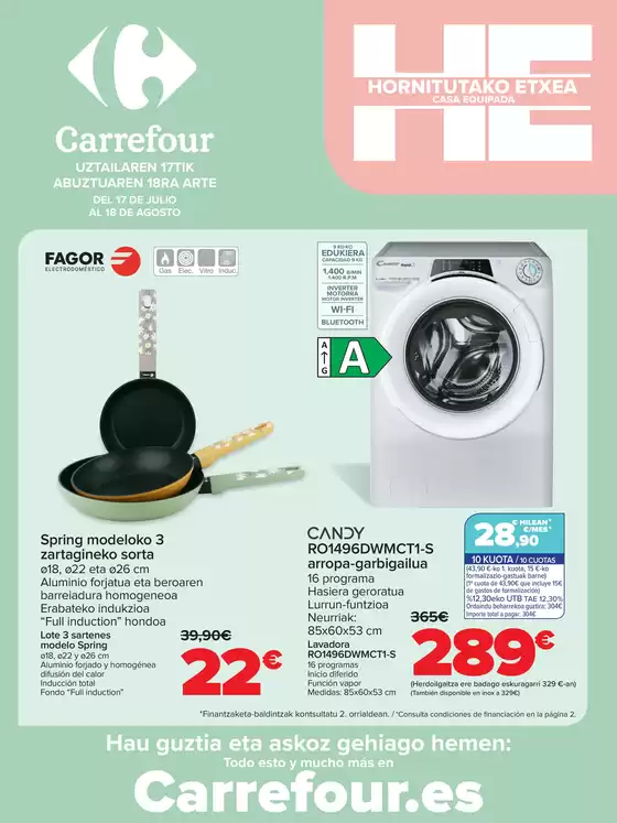 Catálogo Carrefour en Zumarraga | EQUIPA TU VIVIENDA (Electro) | 2025-07-17T00:00:00.000Z - 2025-08-18T00:00:00.000Z