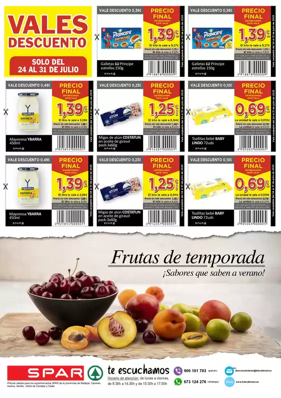 SPAR bombazos 24 - 31 julio