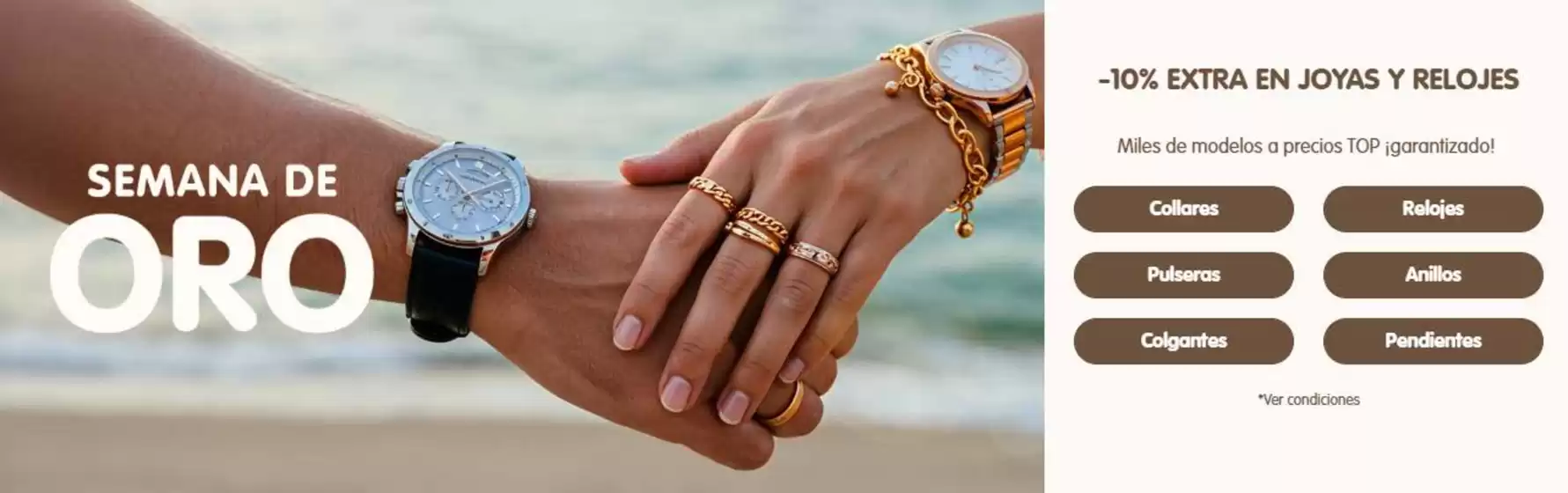 -10% extra en joyas y relojes