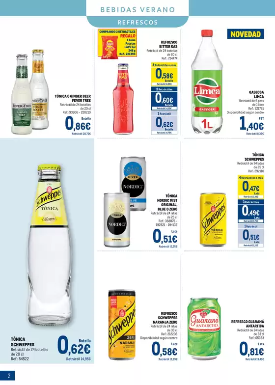 Bebidas Especial Verano Sur 2