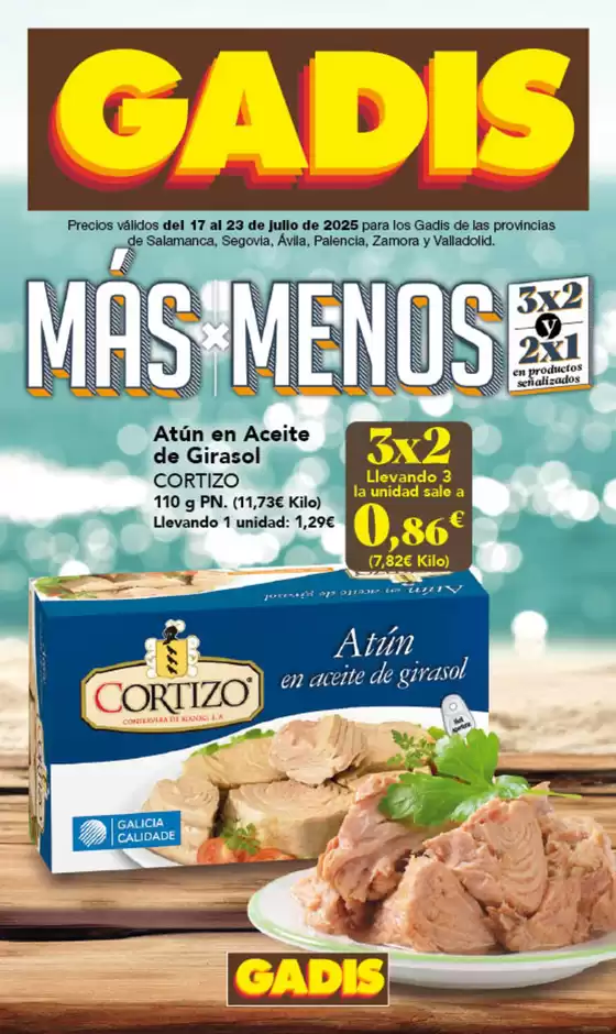 Precios válidos del 17 al 23 de julio de 2025