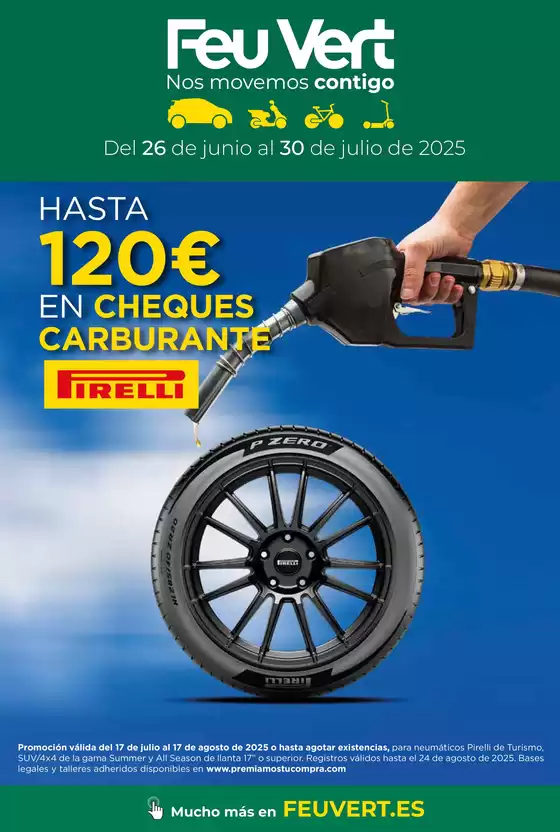 Hasta 120€ en cheques carburante