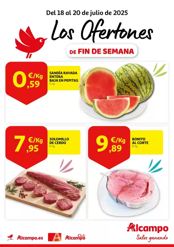 Del 18 al 20 de julio de 2025