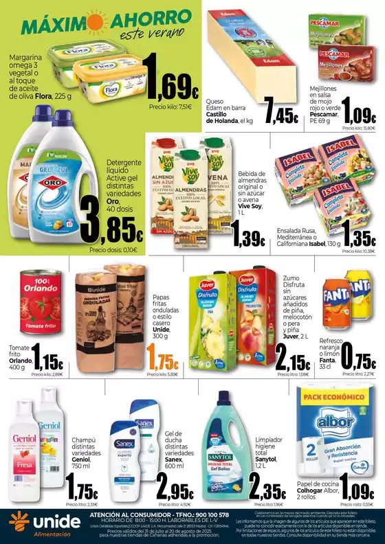Máximo Ahorro UNIDE Alimentación Canarias