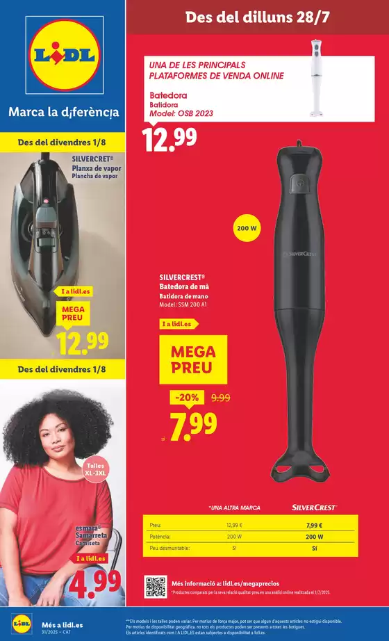 ¡Bazar Lidl! Ofertas válidas 28/07 al 03/08