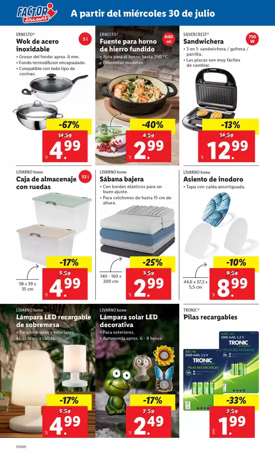 Factori discount - Ofertas válidas del 30/07 al 04/08