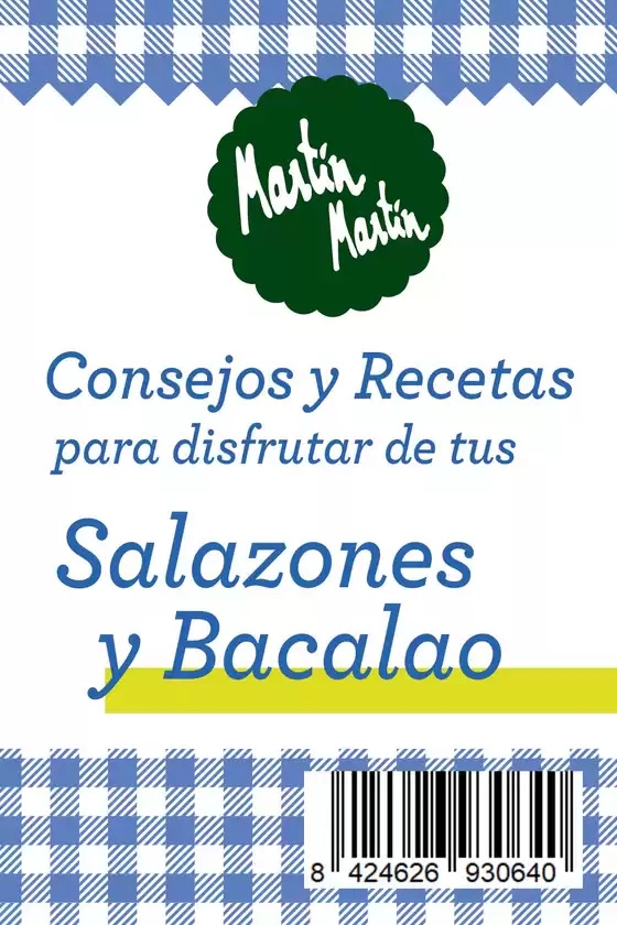 Folleto «Consejos y Recetas de Salazones y Bacalao»