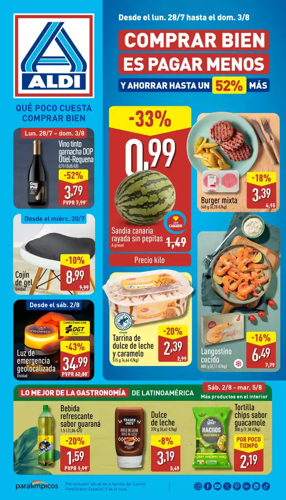 Catálogo ALDI en Playa Blanca | Qué poco cuesta comprar bien | 2025-07-28T00:00:00.000Z - 2025-08-03T00:00:00.000Z